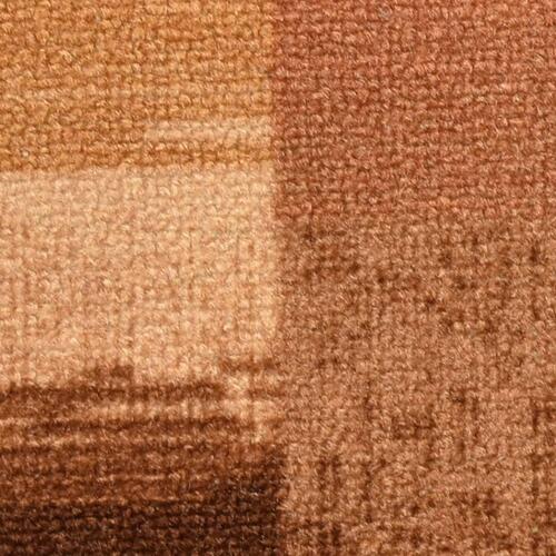 Selvklæbende trappemåtter 15 stk. 65x21x4 cm brun
