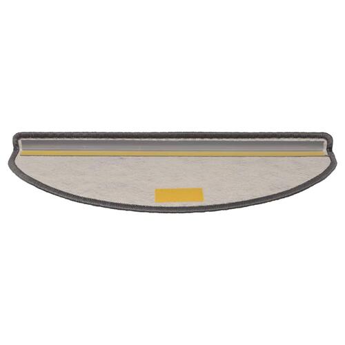 Selvklæbende trappemåtter 15 stk. 65x21x4 cm sisal brun-beige