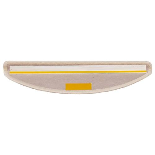 Selvklæbende trappemåtter 15stk. 56x17x3cm sisal-look lys beige
