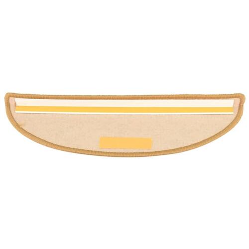 Selvklæbende trappemåtter 15 stk. 56x17x3 cm orange