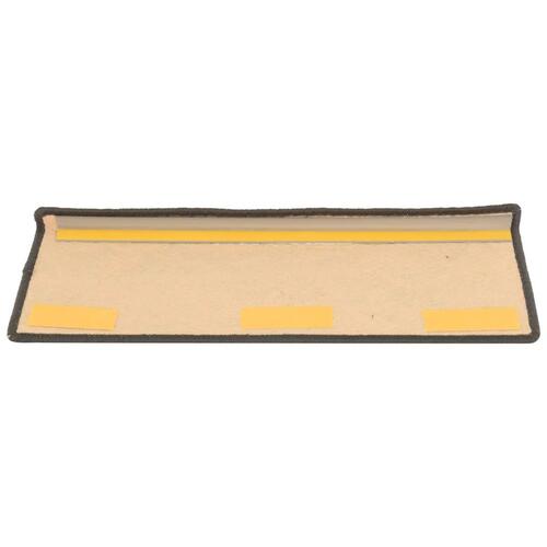 Selvklæbende trappemåtter 15 stk. 65x21x4 cm grå og beige