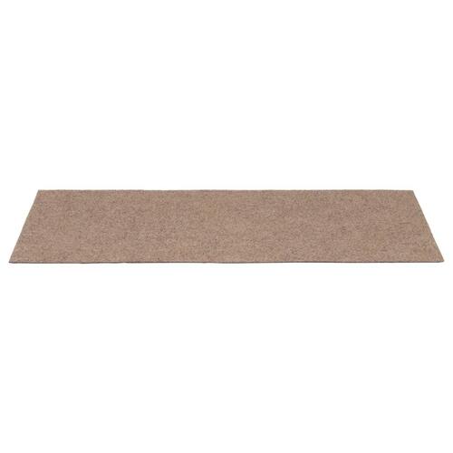 Selvklæbende trappemåtter 15 stk. 60x25 cm lysebrun
