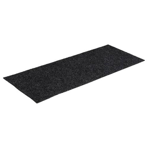 Selvklæbende trappemåtter 15 stk. 60x25 cm rektangulær grå