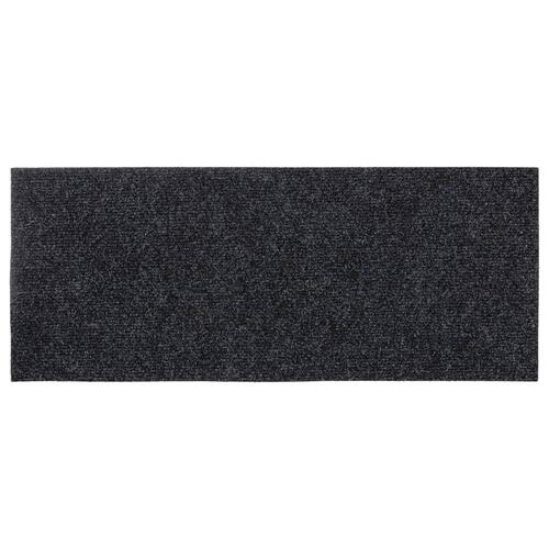 Selvklæbende trappemåtter 15 stk. 60x25 cm rektangulær grå