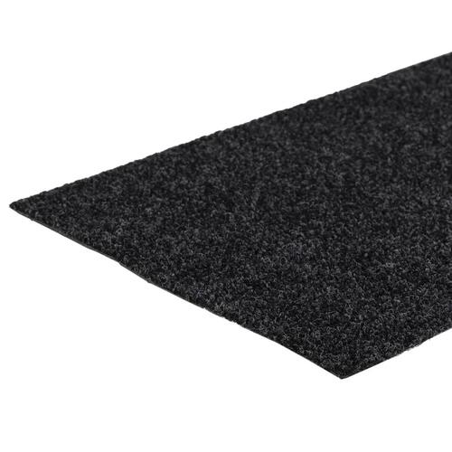 Selvklæbende trappemåtter 15 stk. 60x25 cm rektangulær grå