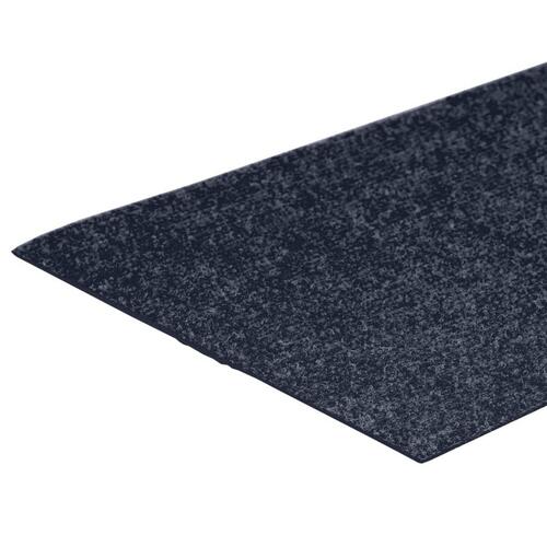 Selvklæbende trappemåtter 15 stk. 60x25 cm rektangulær gråblå