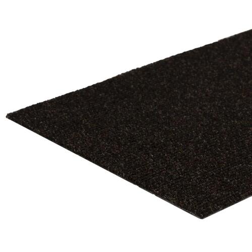 Selvklæbende trappemåtter 15 stk. 60x25 cm mørkebrun