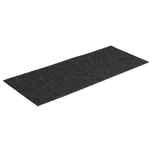 Selvklæbende trappemåtter 15 stk. 60x25 cm rektangulær antracit