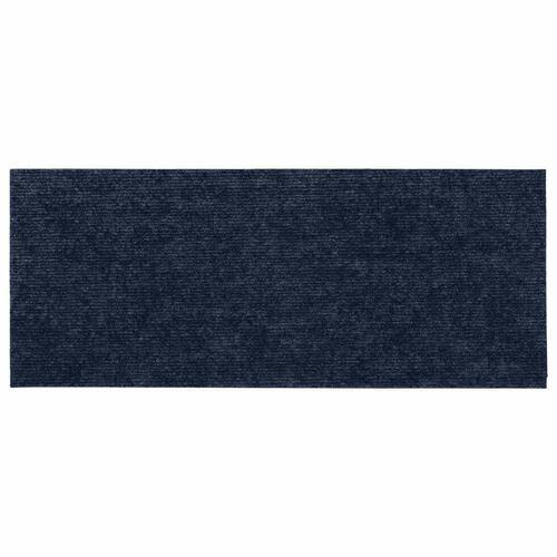 Selvklæbende trappemåtter 15 stk. 60x25 cm rektangulær blå