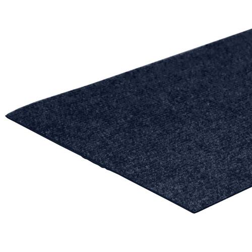 Selvklæbende trappemåtter 15 stk. 60x25 cm rektangulær blå