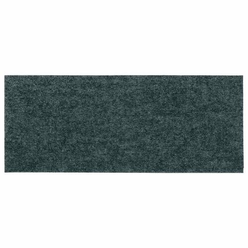 Selvklæbende trappemåtter 15 stk. 60x25 cm rektangulær grøn