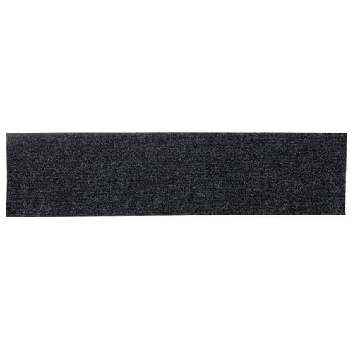 Selvklæbende trappemåtter 15 stk. 76x20 cm rektangulær grå
