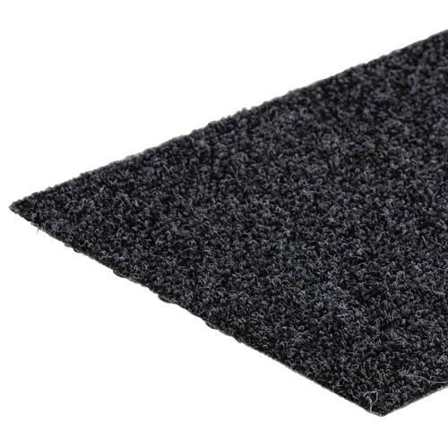 Selvklæbende trappemåtter 15 stk. 76x20 cm rektangulær grå