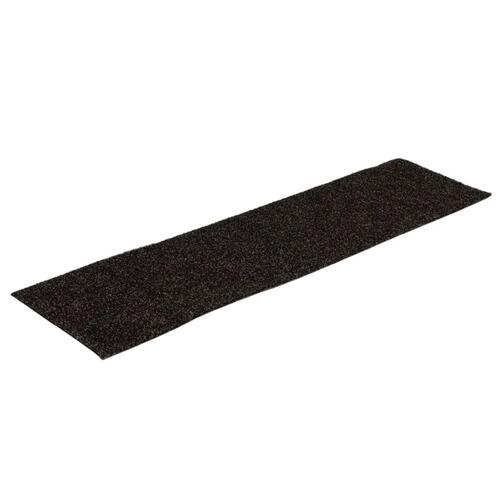 Selvklæbende trappemåtter 15 stk. 76x20 cm rektangulær brun