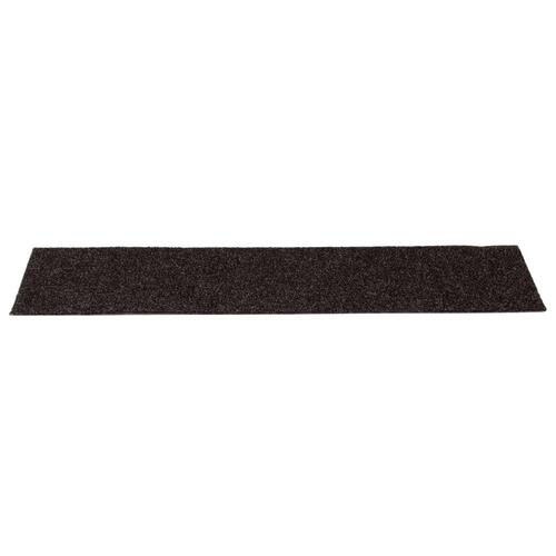 Selvklæbende trappemåtter 15 stk. 76x20 cm rektangulær brun