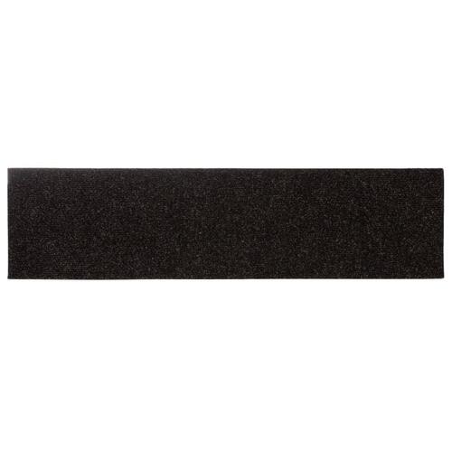 Selvklæbende trappemåtter 15 stk. 76x20 cm rektangulær brun