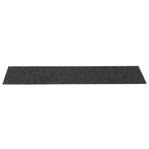 Selvklæbende trappemåtter 15 stk. 76x20 cm rektangulær antracit