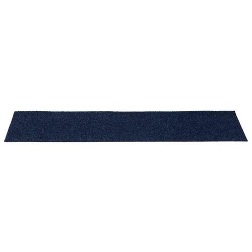 Selvklæbende trappemåtter 15 stk. 76x20 cm rektangulær blå