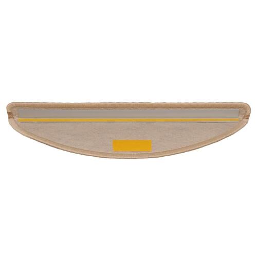 Selvklæbende trappemåtter 30stk. 56x17x3cm sisal-look lys beige