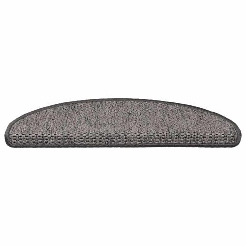 Selvklæbende trappemåtter 30stk. 65x21x4cm sisal-look brunbeige