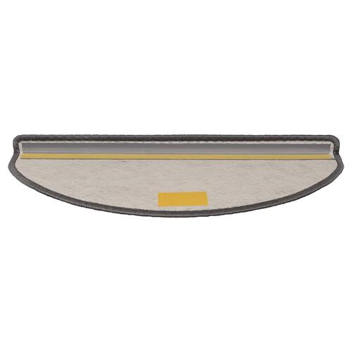 Selvklæbende trappemåtter 30stk. 65x21x4cm sisal-look brunbeige