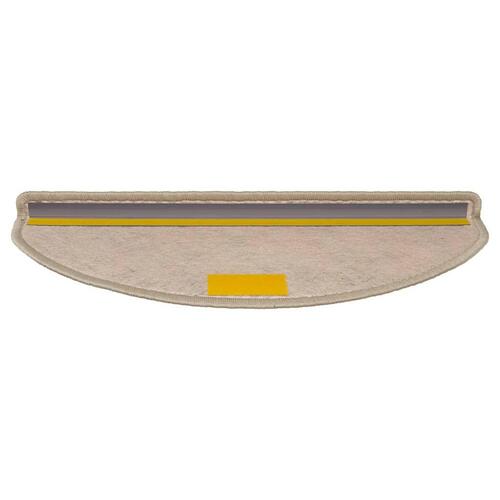 Selvklæbende trappemåtter 30 stk. 65x21x4 cm sisal-look beige