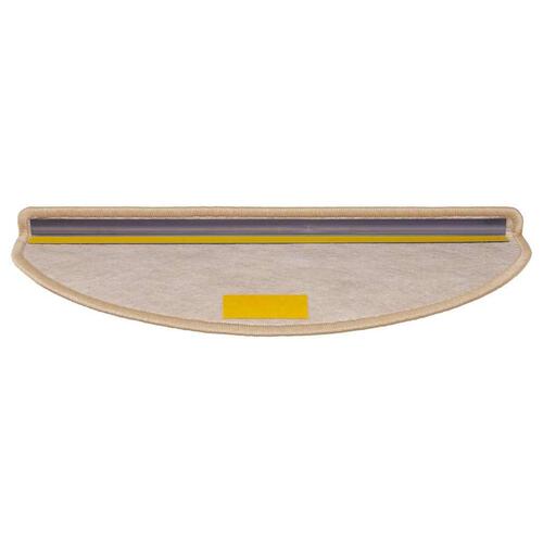 Selvklæbende trappemåtter 30stk. 65x21x4cm sisal-look lys beige