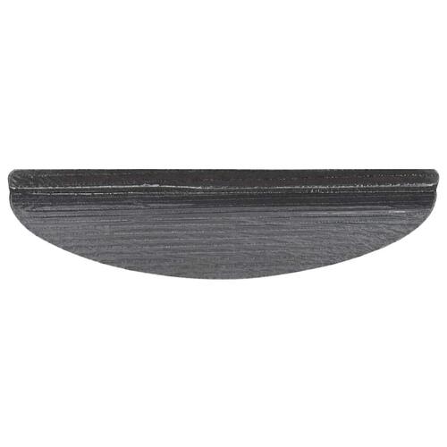 Selvklæbende trappemåtter 30 stk. 65x22,5x3,5 cm sort