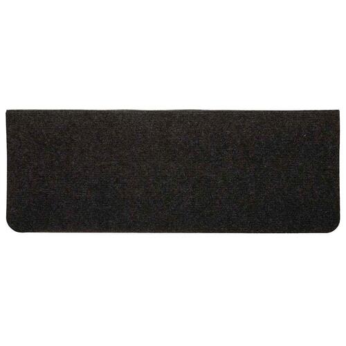 Selvklæbende trappemåtter 30 stk. 65x24,5x3,5 cm sort