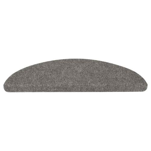 Selvklæbende trappemåtter 20 stk. 65x22,5x3,5 cm grå