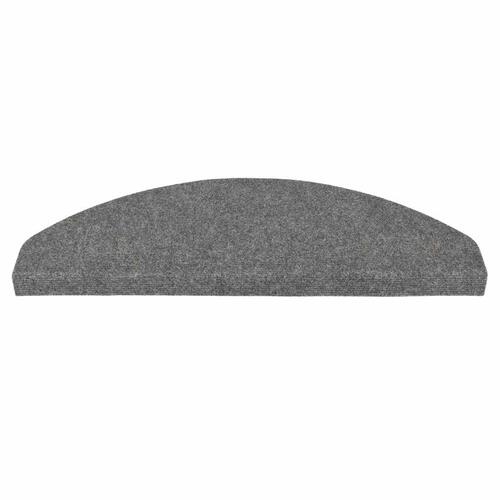 Selvklæbende trappemåtter 30 stk. 65x22,5x3,5 cm grå