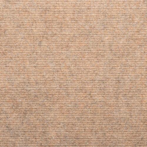 Selvklæbende trappemåtter 15 stk. 65x24,5x3,5 cm beige