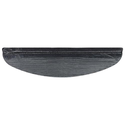 Selvklæbende trappemåtter 10 stk. 56x17x3 cm antracitgrå