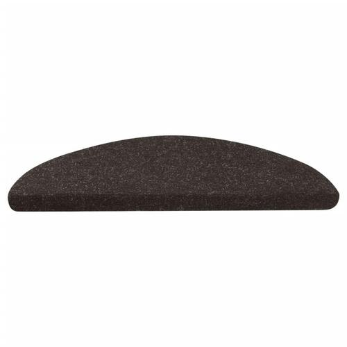 Selvklæbende trappemåtter 10 stk. 65x22,5x3,5 cm sort
