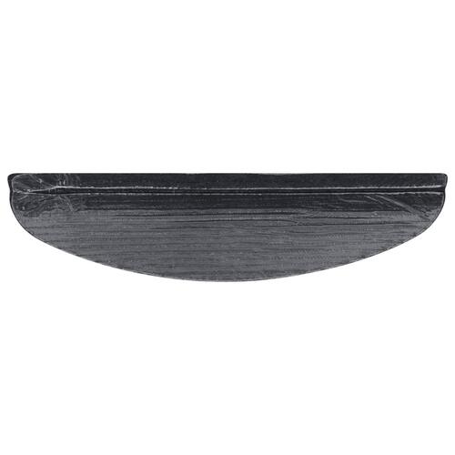 Selvklæbende trappemåtter 10 stk. 65x22,5x3,5 cm sort