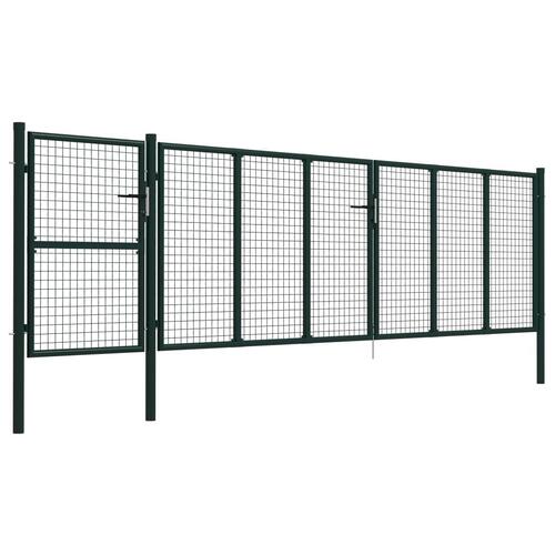 Havelåge 500 x 125 cm stål grøn
