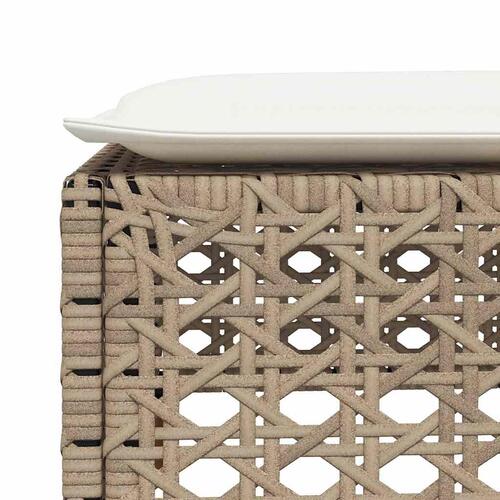 Sofasæt til haven 8 dele med hynder polyrattan beige