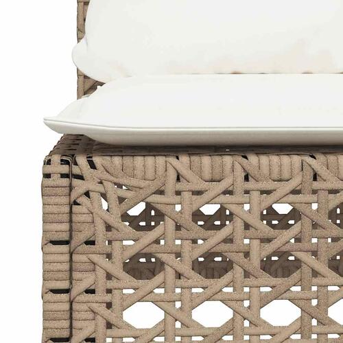 Sofasæt til haven 11 dele med hynder polyrattan beige