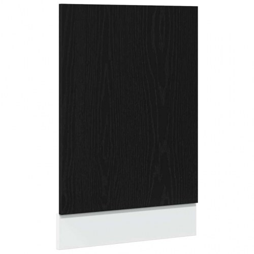Front til opvaskemaskine “Lyon” - sort eg, 45×1,5×67 cm, konstrueret træ