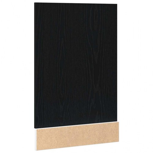 Front til opvaskemaskine “Lyon” - sort eg, 45×1,5×67 cm, konstrueret træ