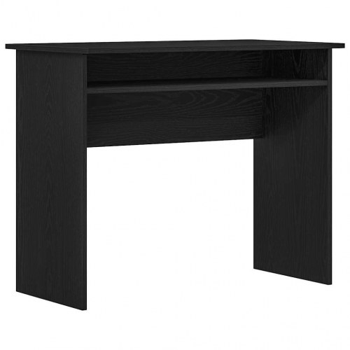 Skrivebord 90×50×74 cm i konstrueret træ - sort egetræsfarve