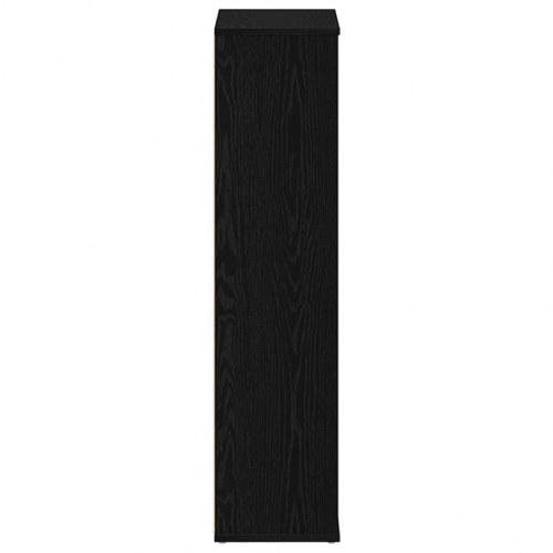 Bogreol i konstrueret træ 50 x 25 x 104 cm - sort-eg