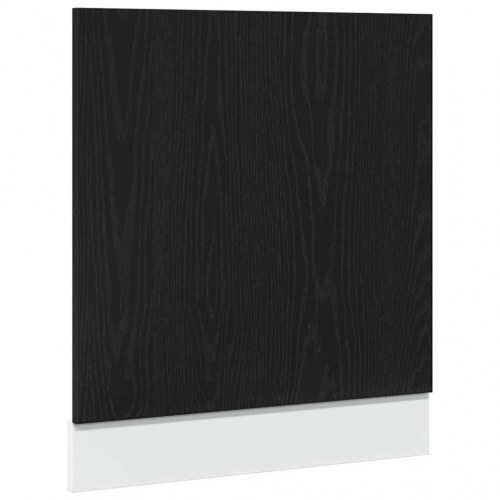 Opvaskemaskinepanel Lyon - sort eg, 60 × 1,5 × 67 cm, konstrueret træ