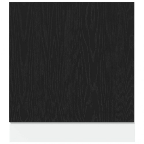 Opvaskemaskinepanel Lyon - sort eg, 60 × 1,5 × 67 cm, konstrueret træ