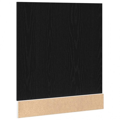 Opvaskemaskinepanel Lyon - sort eg, 60 × 1,5 × 67 cm, konstrueret træ