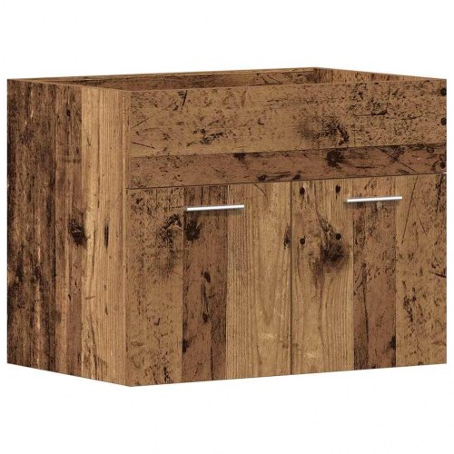 Badeværelsesvaskeskab 60 × 38,5 × 46 cm - konstrueret træ, antikt træ