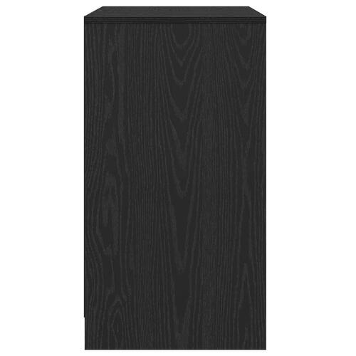 Skænk 70x41x75 cm konstrueret træ sort egetræsfarve