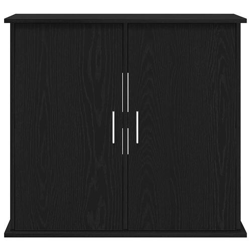 Akvariebord 81x36x73 cm konstrueret træ sort egetræsfarve