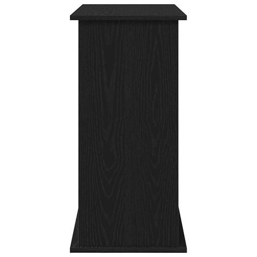 Akvariebord 81x36x73 cm konstrueret træ sort egetræsfarve