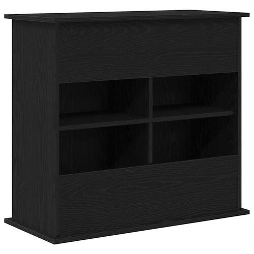 Akvariebord 81x36x73 cm konstrueret træ sort egetræsfarve